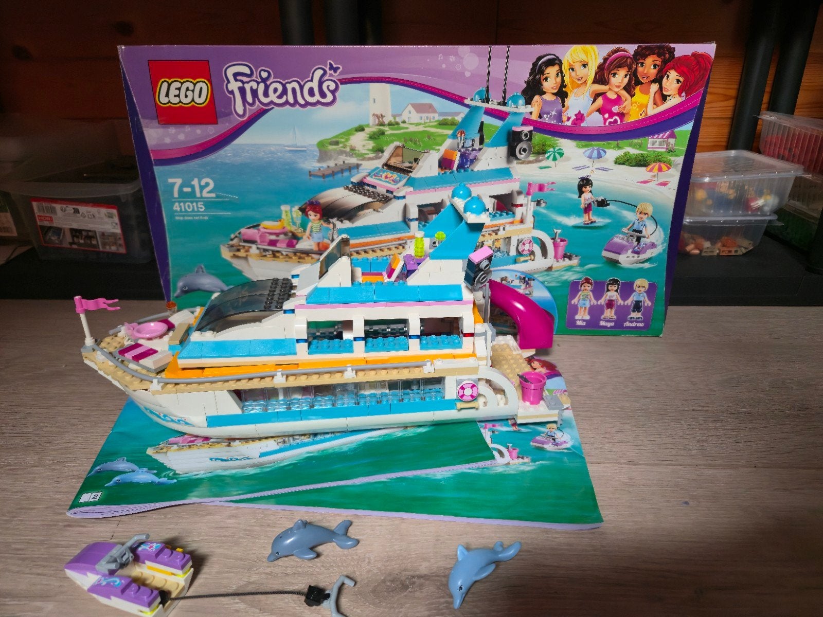lego friends boot set nr 41015 met doos + boekjes, Enlèvement, Complet, Lego, Friends