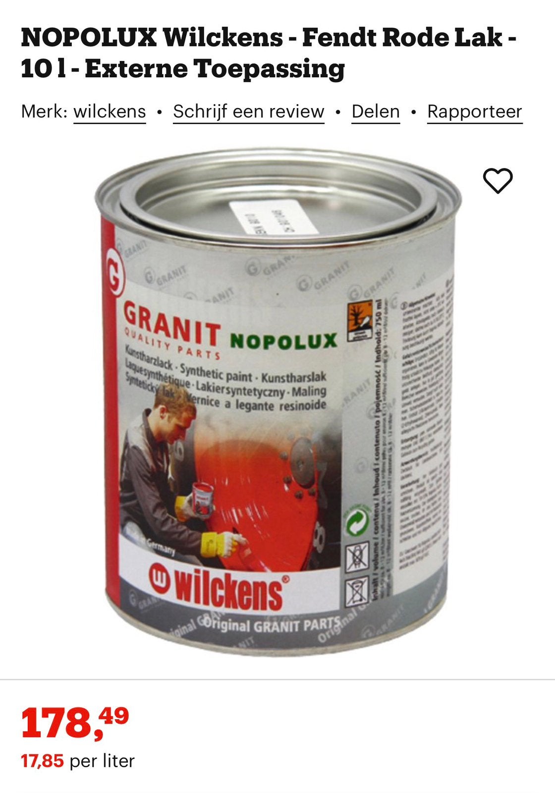Peinture, peinture rouge vif, Enlèvement ou Envoi, 20 litres ou plus, Laque, Neuf