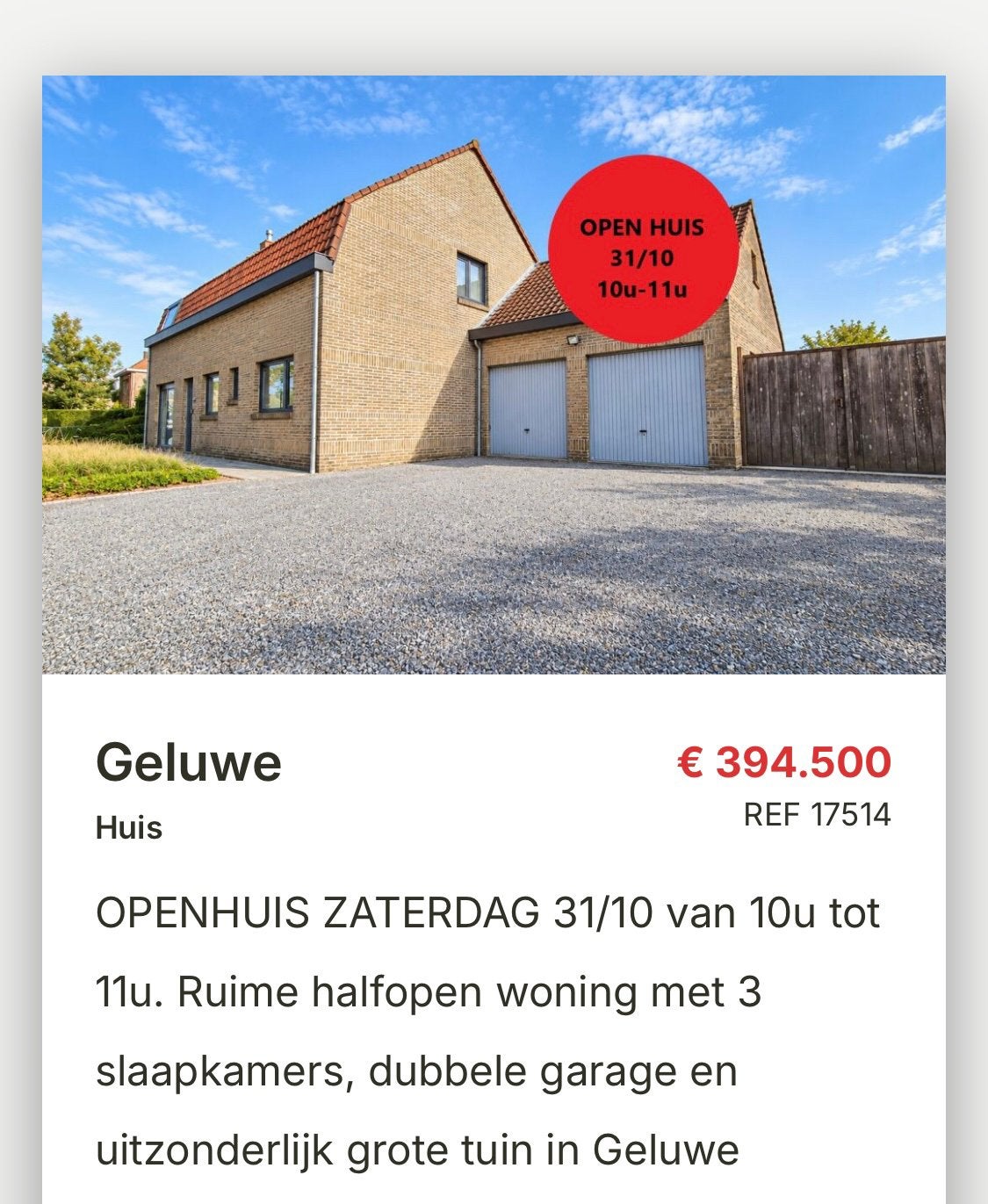 Huis te koop