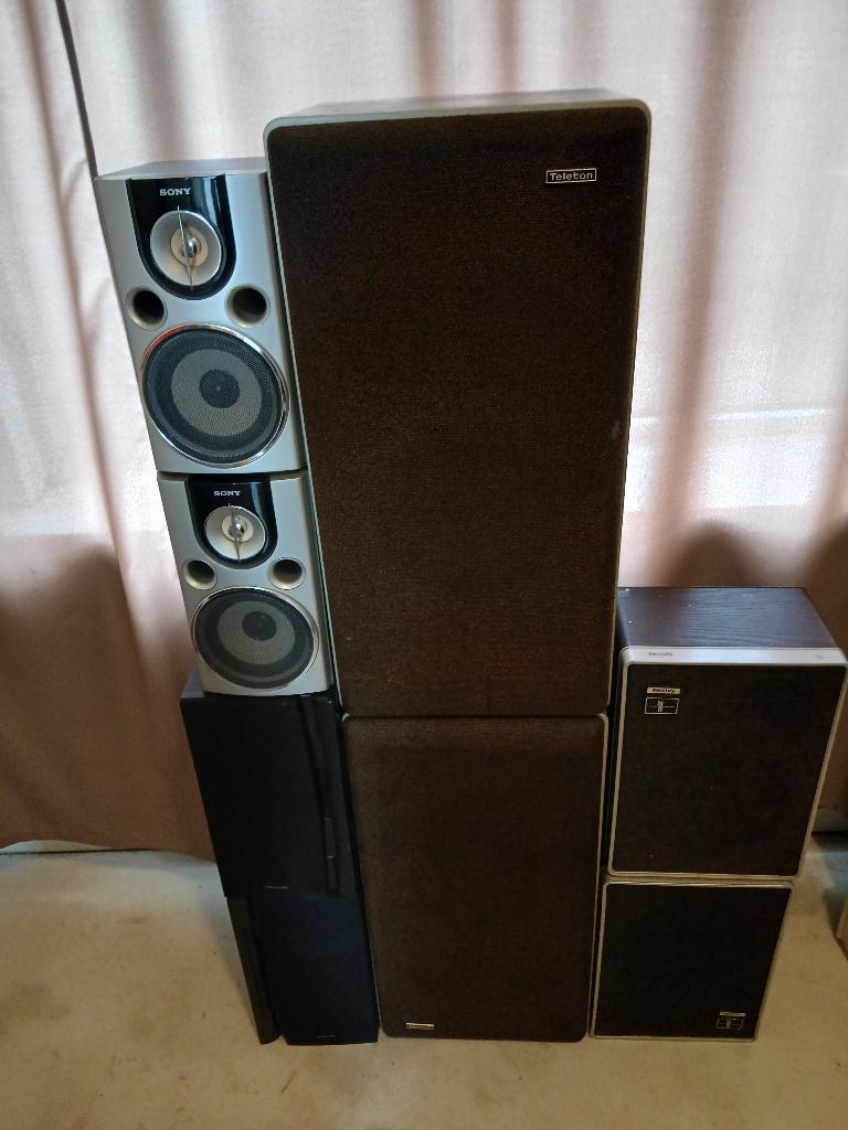 Muziek boxen lot, Audio, Tv en Foto, Luidsprekerboxen, Ophalen, Gebruikt, Overige typen, Overige merken