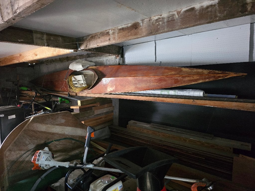 Houten kajak, Enlèvement, Utilisé, Une personne, Kayak