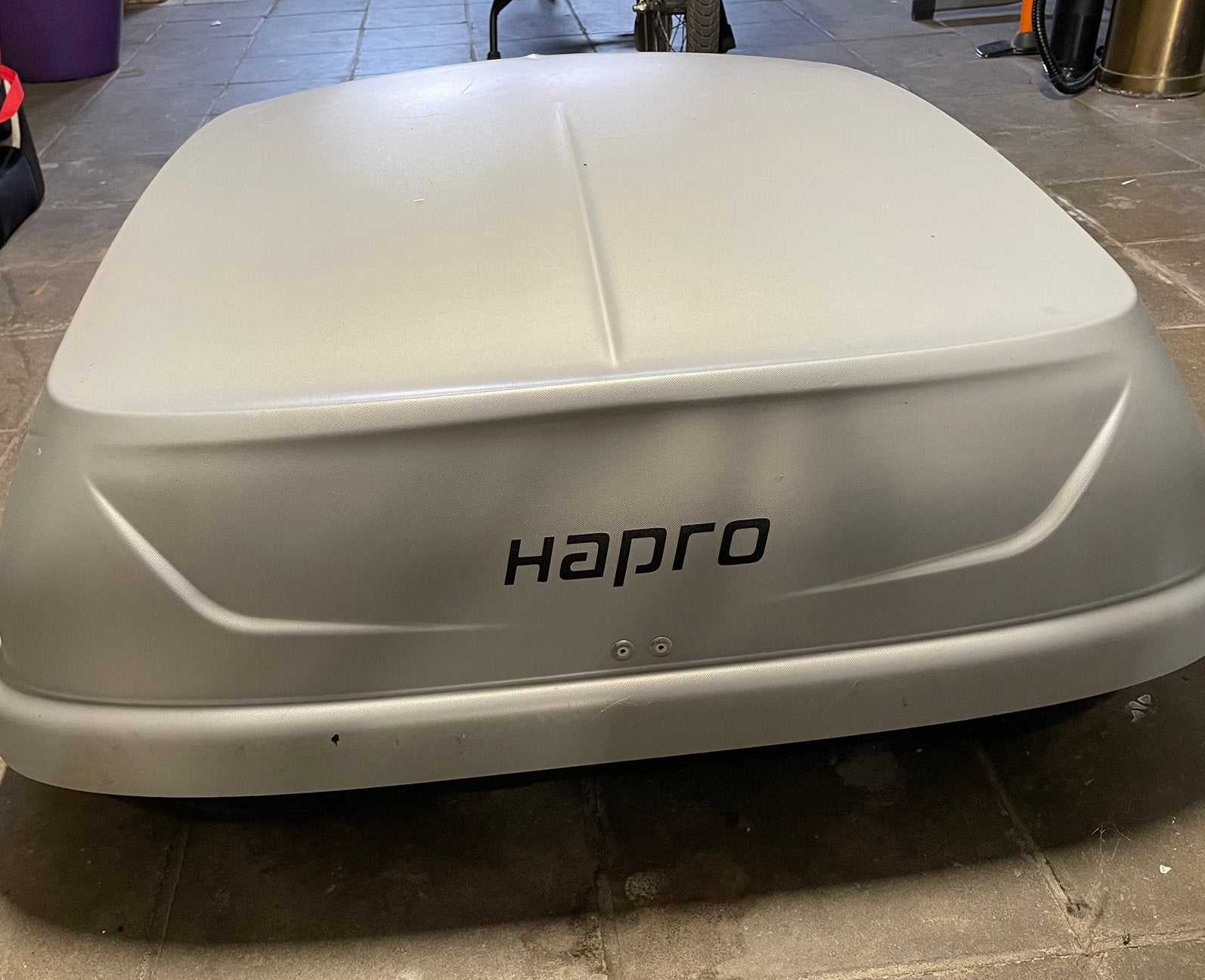 Dakkoffer Hapro grijs 330l, Ophalen, Gebruikt
