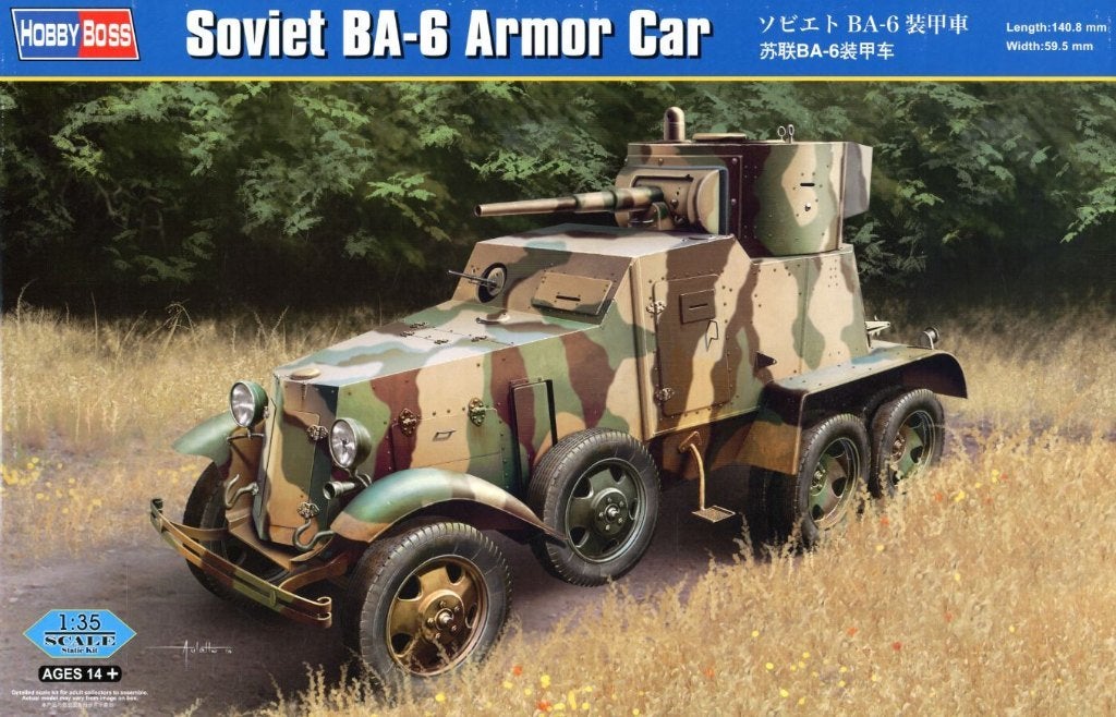 HOBBY BOSS 83839 SOVIET BA-6 ARMOR CAR échelle 1/35, Overige merken, Tank, 1:32 tot 1:50, Nieuw