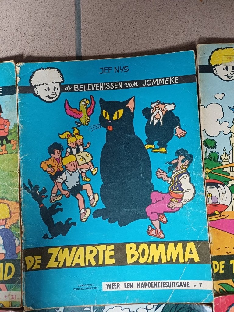 strips Jommeke, Ophalen, Gelezen, Jef Nys.