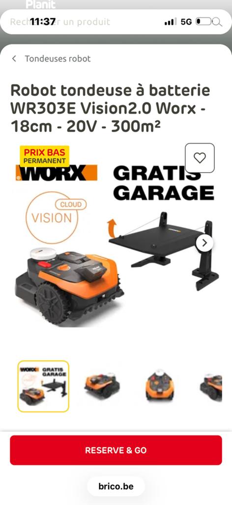 Te koop worx robotmaaier. Nieuw nooit gebruikt, Enlèvement, Comme neuf, Plus de 25 cm, Contrôlable via l'application