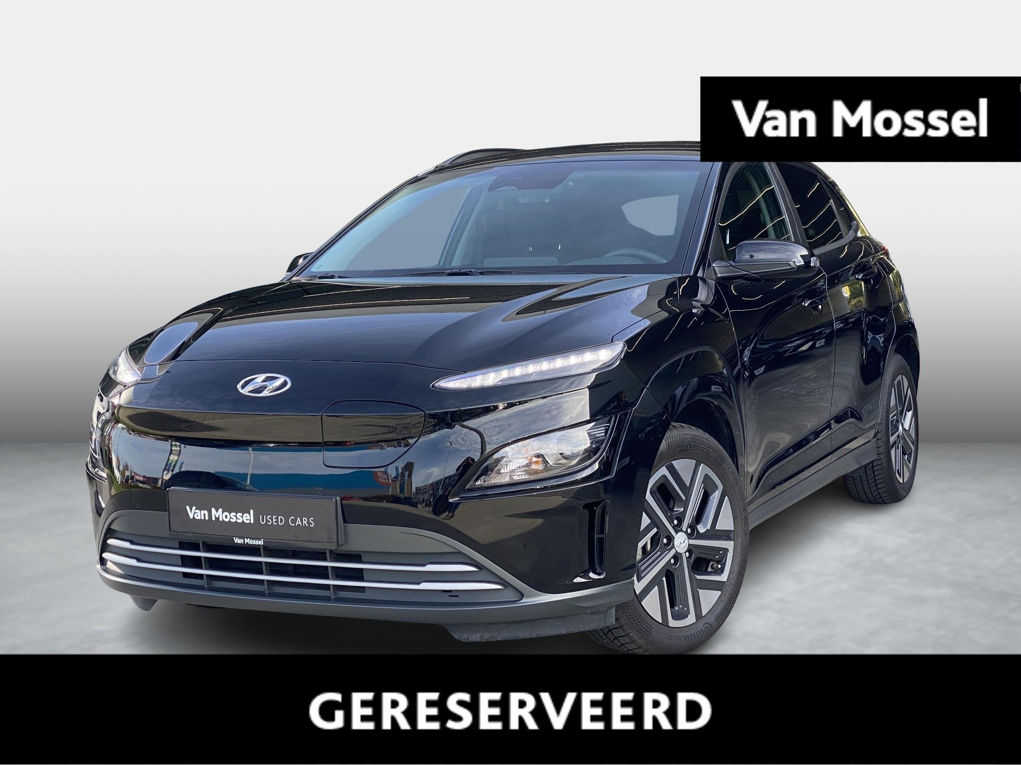 Hyundai Kona EV Fashion 39 kWh, Auto's, Hyundai, Stof, 136 pk, Zwart, Parkeersensor