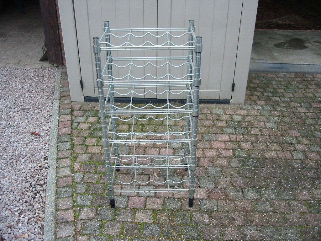Wijnrek voor 24 flessen, Maison & Meubles, Enlèvement ou Envoi, Comme neuf, Métal, 75 – 100