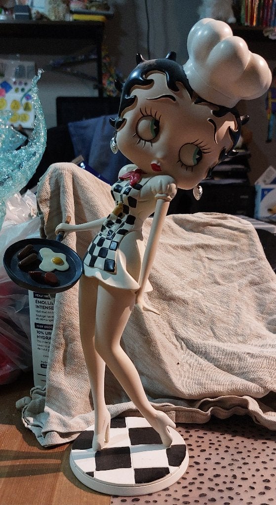 Betty boop kokkin 2008, Verzamelen, Ophalen, Betty Boop, Zo goed als nieuw, Beeldje of Figuurtje
