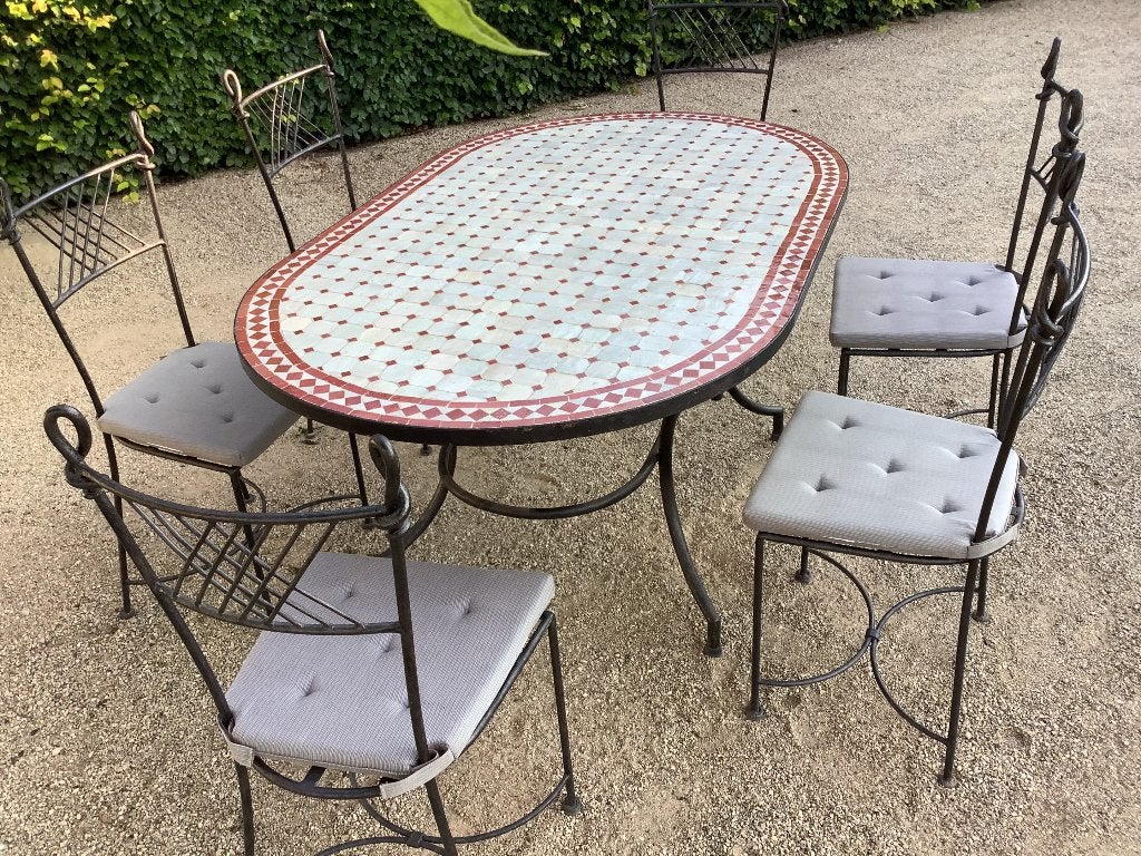 Gietijzeren stoelen, Tuin en Terras, Ophalen, Gebruikt, Metaal