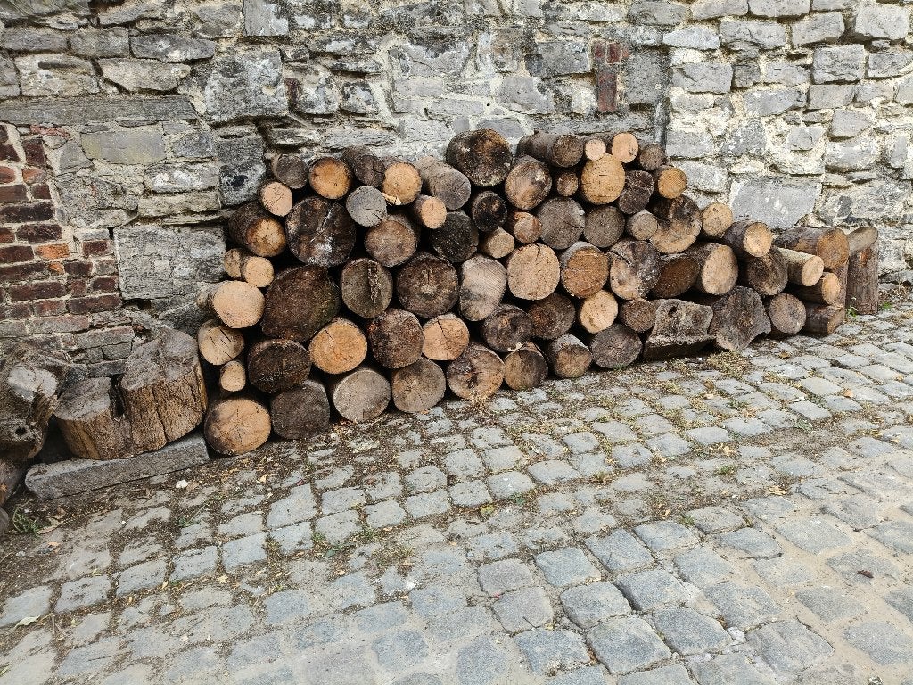 Gratuit - 1m³ bois prêt à brûler, Jardin & Terrasse, Bois de chauffage, Moins de 3 m³, Enlèvement, Autres essences de bois, Bûches