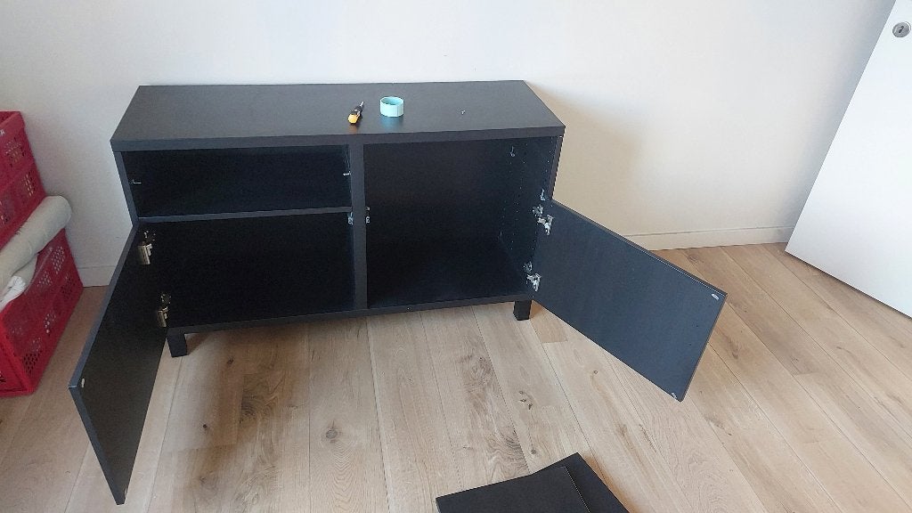 Armoire de rangement, 140 cm, Brun, Enlèvement, Utilisé
