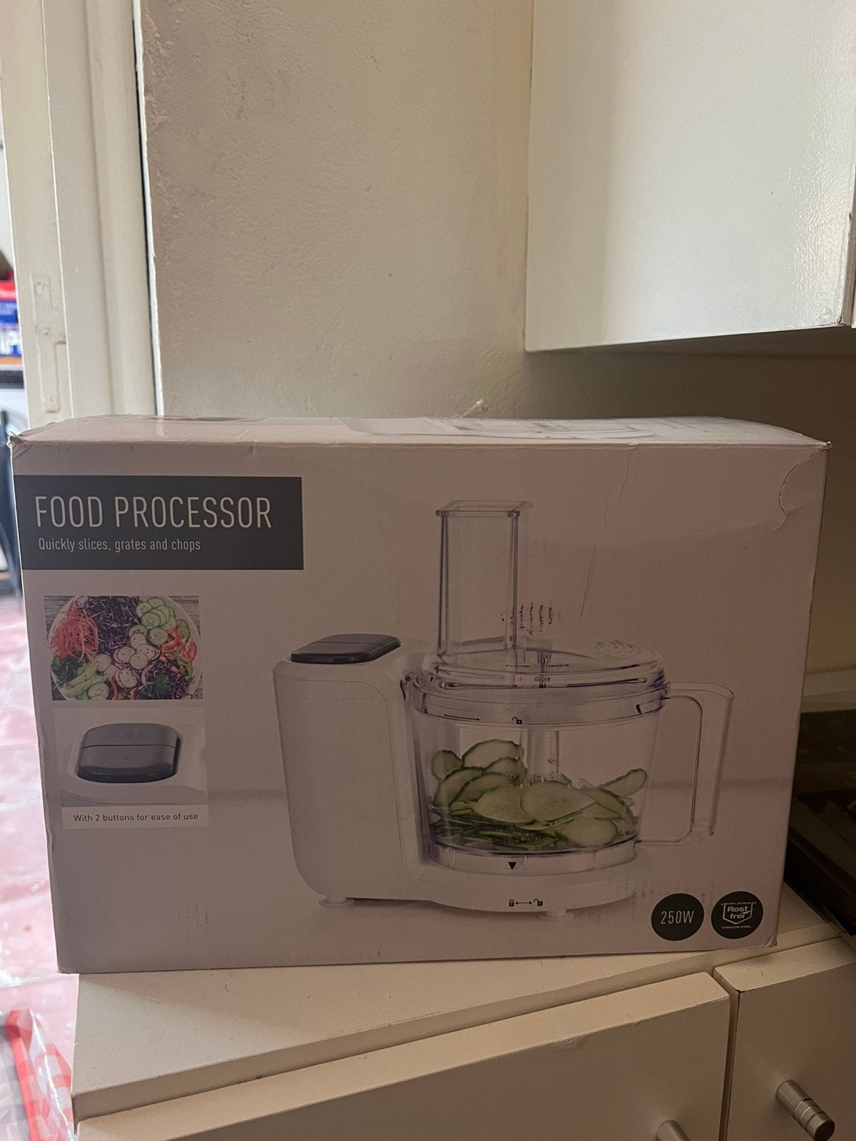 Elektrische Foodprocessor / Keukenmachine (250W) –, Ophalen, Zo goed als nieuw, Wit