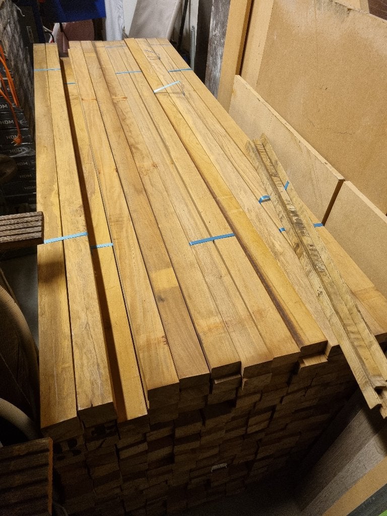 Hardhouten geschaafde balken 40x60 - lengte 2.16m AZOBE, Ophalen, Nieuw, Hardhout, 180 tot 250 cm