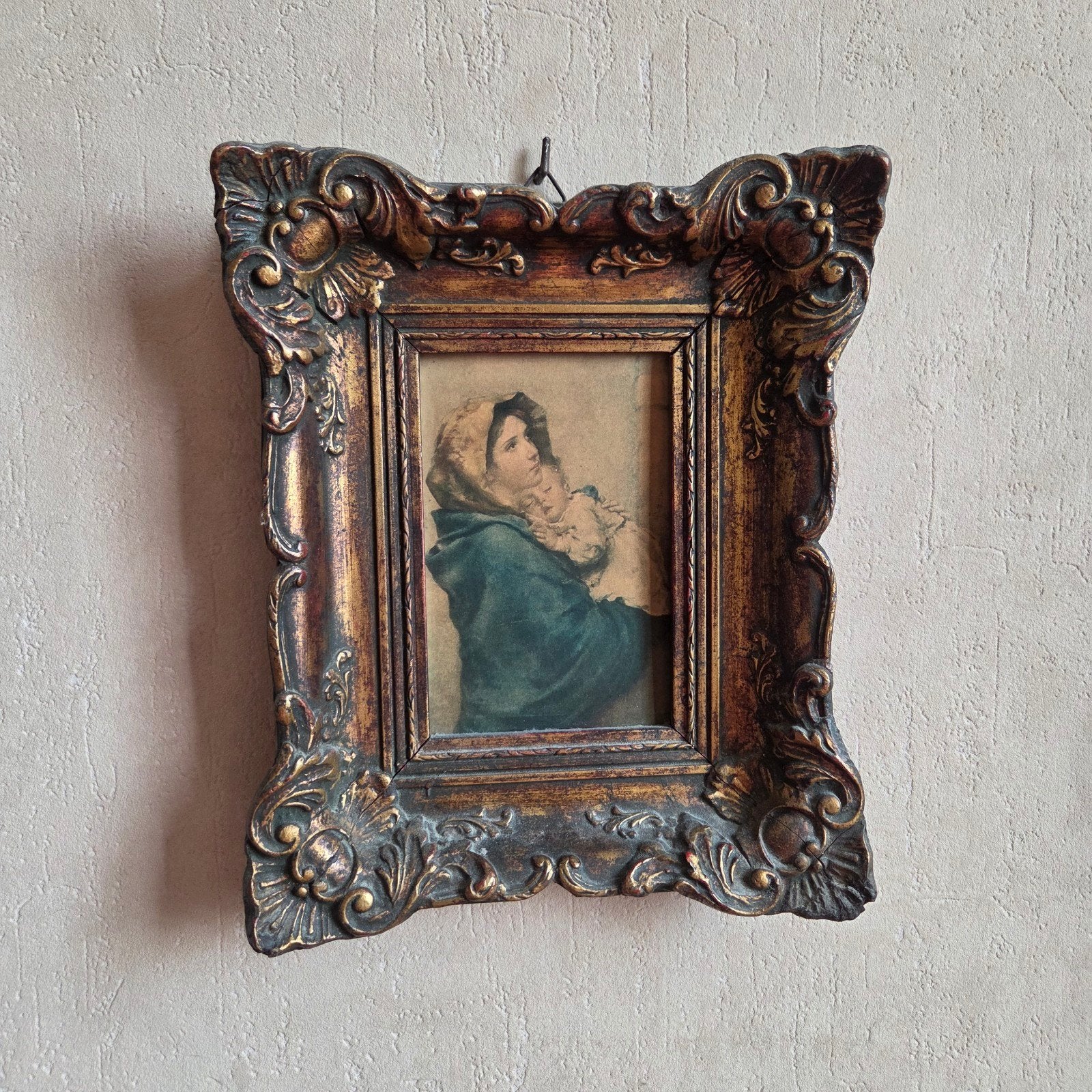 Ingelijste prent Madonna (Zwalm), Antiek en Kunst, Ophalen of Verzenden