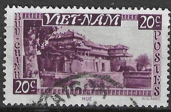 Vietnam 1951 - Yvert 2 - Palais impérial de Hué (ST), Envoi, Affranchi