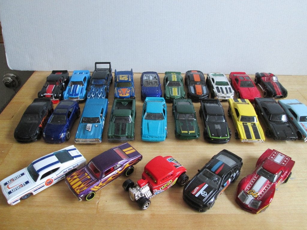 25 x Hot Wheels Amerikanische PKW`s, Enlèvement ou Envoi, Utilisé, Voiture
