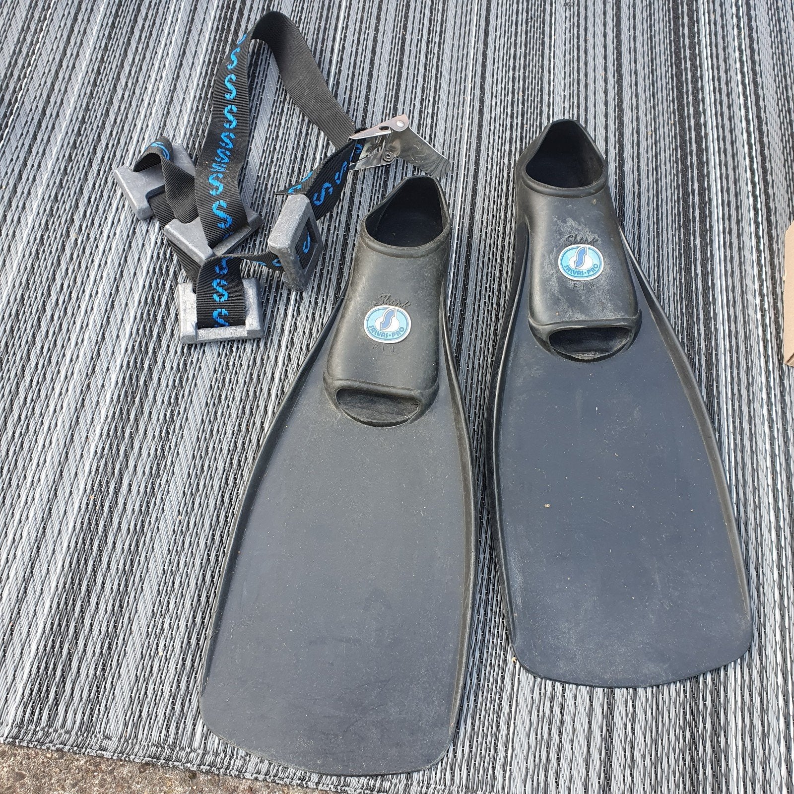 maat 42/43 zwemvliezen voor duiken incl loodgordel, Watersport en Boten, Ophalen, Gebruikt, Zwem- of Duikvliezen