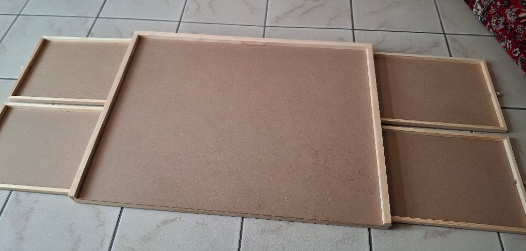 Puzzeltafel en 5 puzzels, Ophalen, 500 t/m 1500 stukjes, Zo goed als nieuw, Legpuzzel