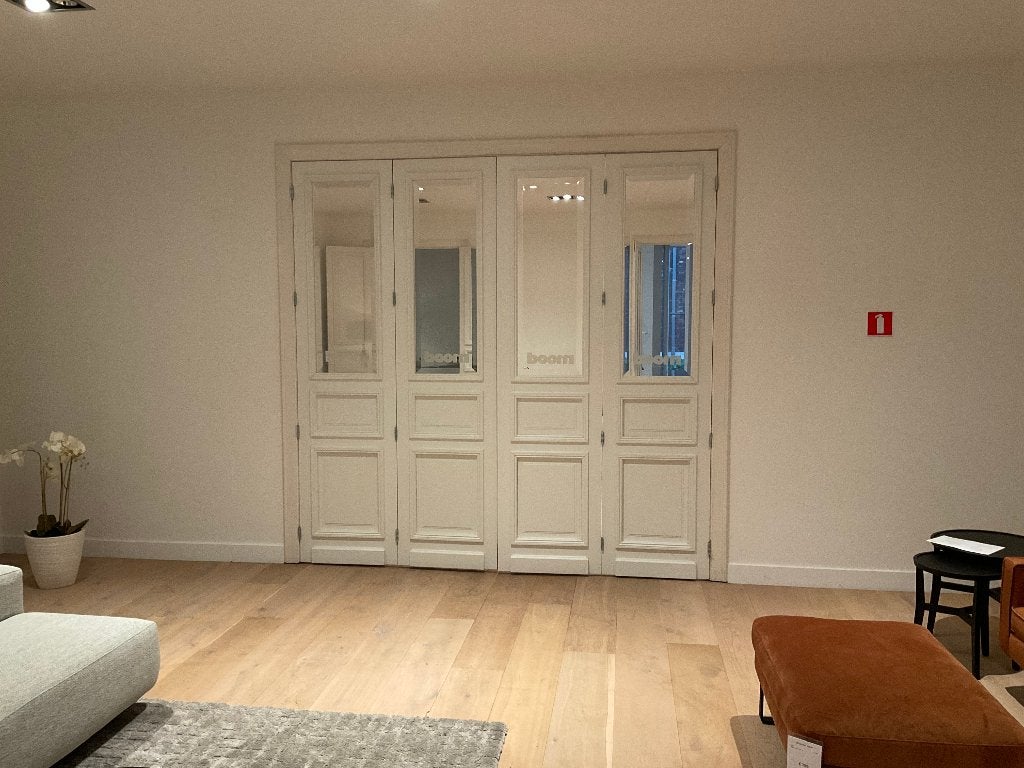 Porte pleine à quatre volets avec vitrail, Porte pliante, Enlèvement, Verre, 120 cm ou plus