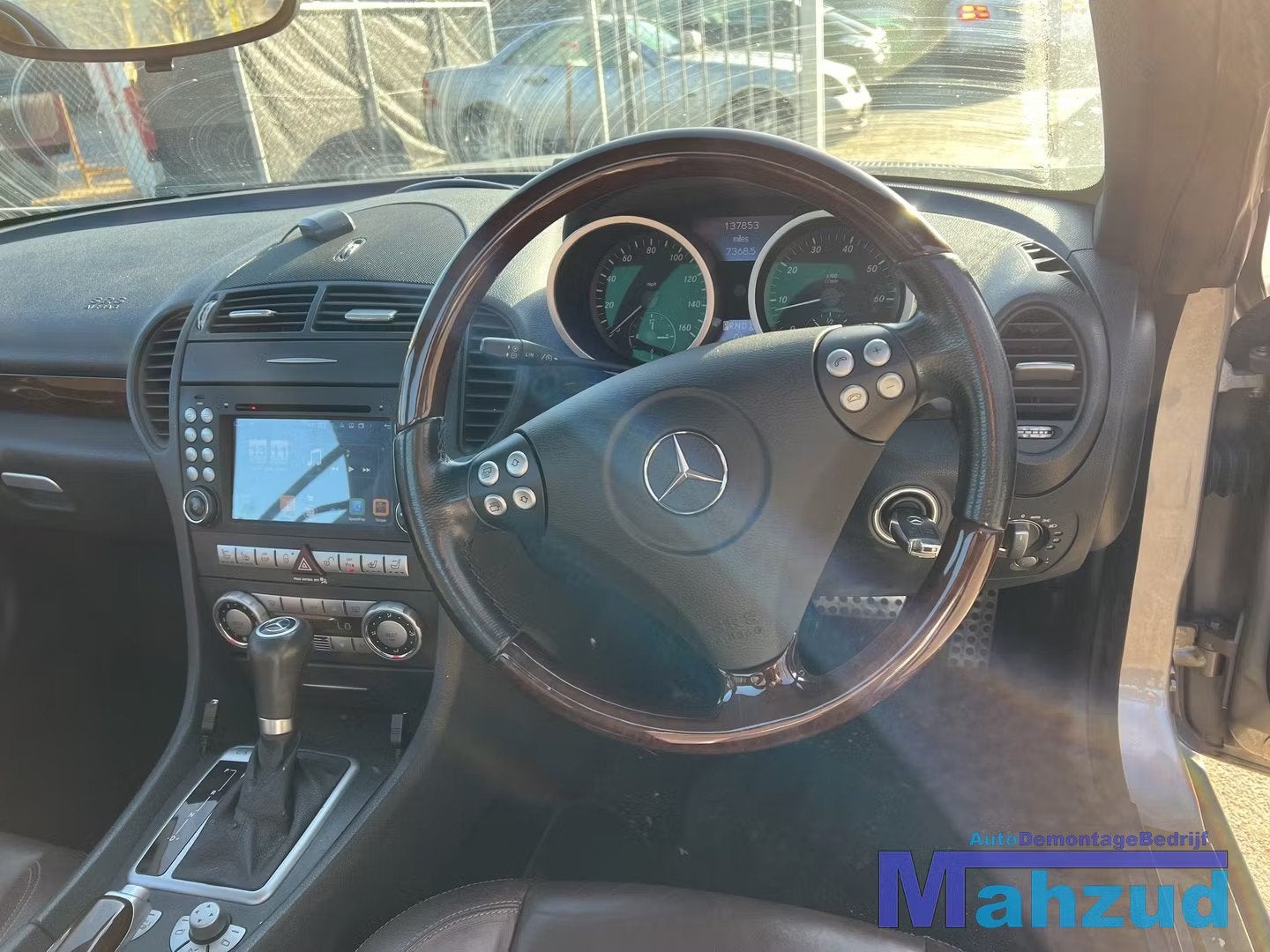 MERCEDES SLK R171 hout leer stuurwiel stuur airbag 2005-2011, Auto-onderdelen, Besturing, Gebruikt, Mercedes-Benz AG, Mercedes-Benz