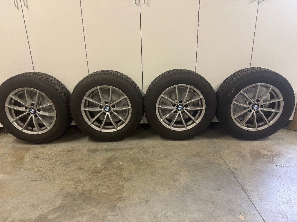 BMW X3 originele alu velgen+winterbanden  banden 225/60 R17, Auto-onderdelen, Ophalen, Gebruikt, Banden en Velgen, 17 inch