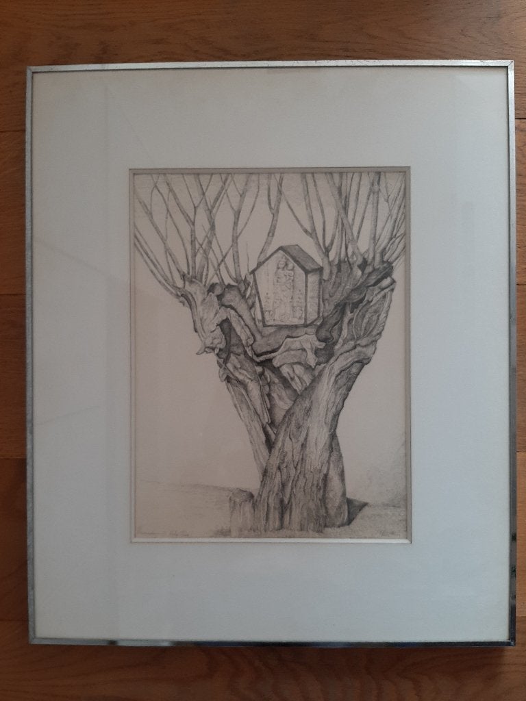 Mw. Vereecken-Vlaanderen tekening, Antiquités & Art, Art | Dessins & Photographie, Enlèvement, Dessin