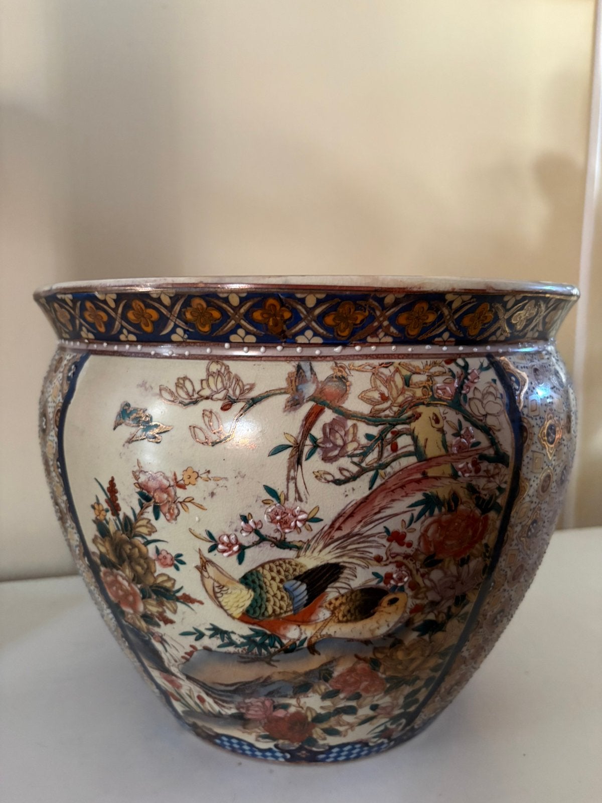 Vintage Chinese porselein viskom/bloempot, Ophalen of Verzenden