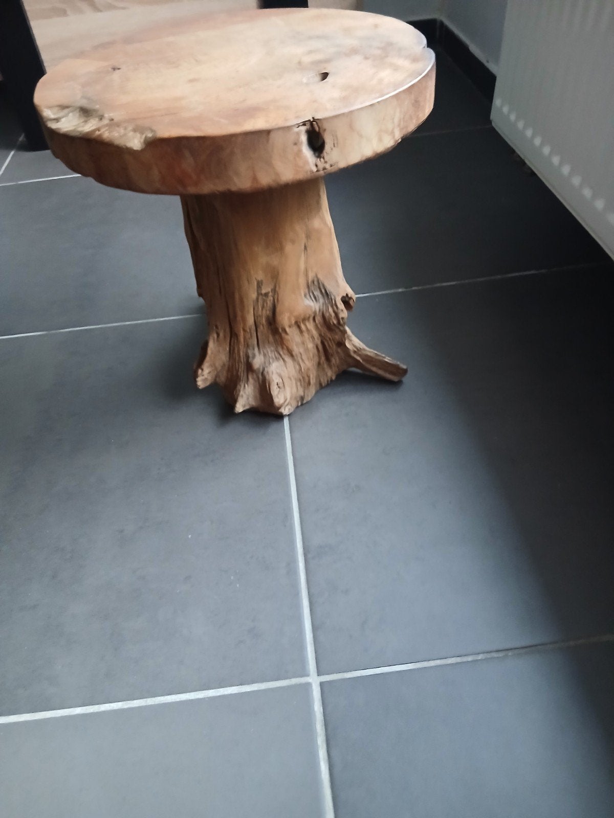 petite table d appoint, Maison & Meubles, Rond, Comme neuf, Enlèvement, Bois