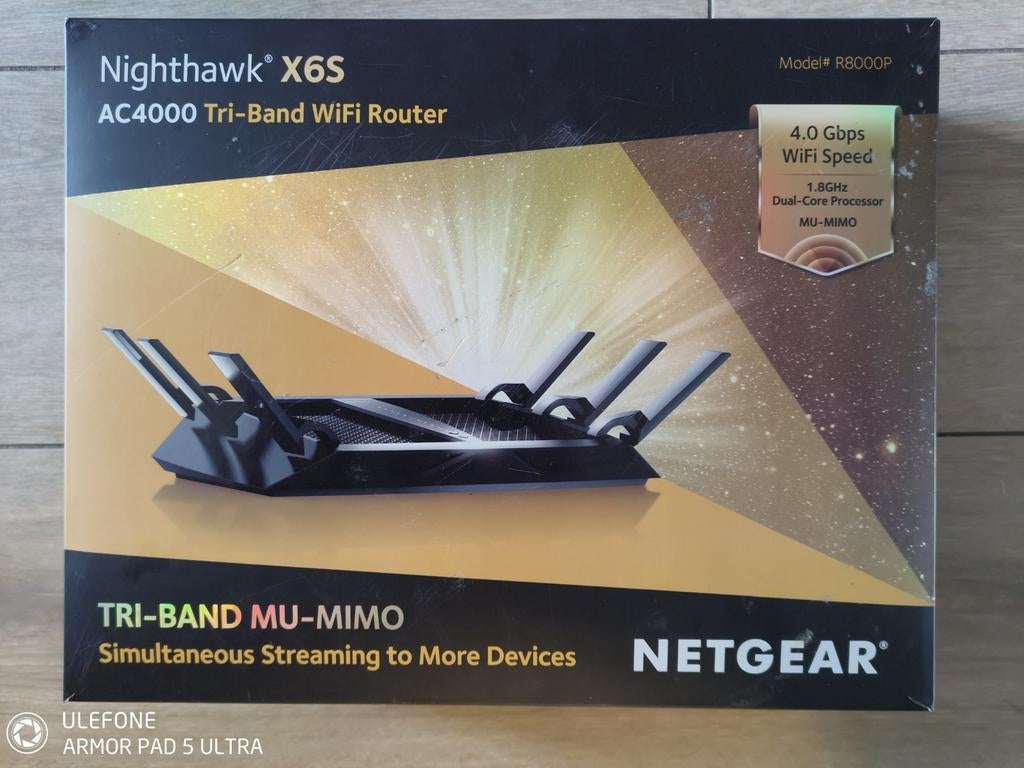 Netgear Nighthawk X6S AC4000 Tri-Band WiFi Router, Computers en Software, Ophalen of Verzenden, Router