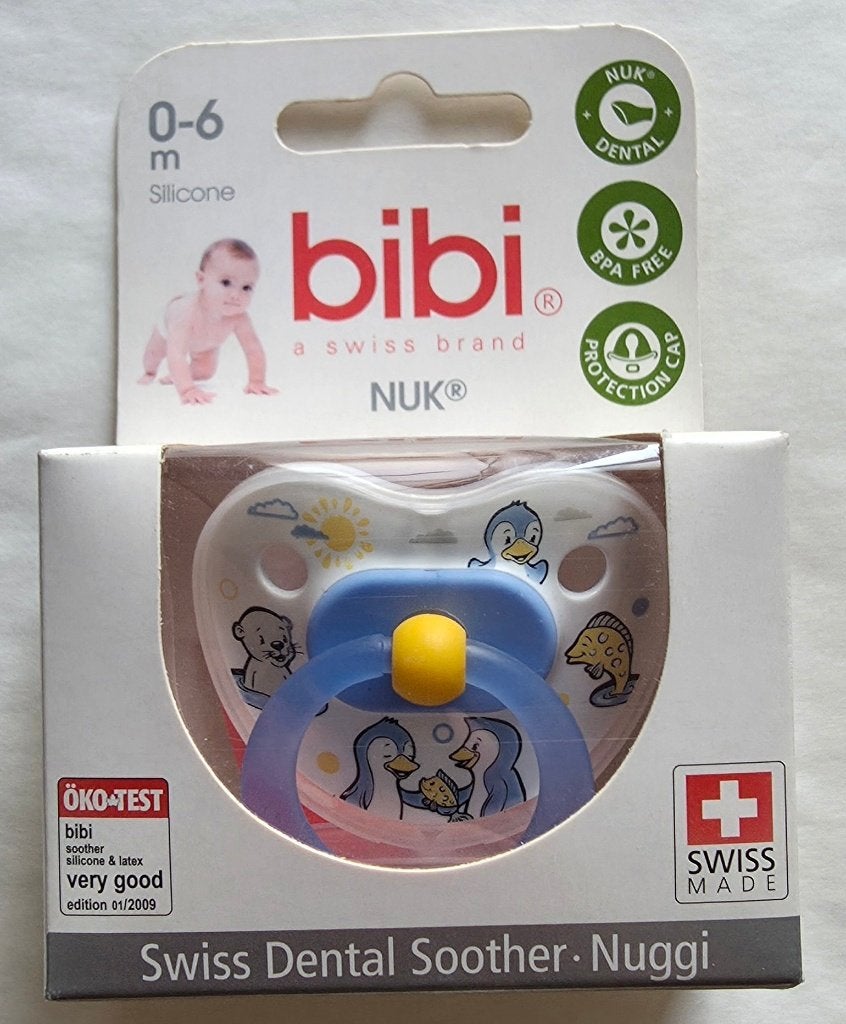 Tétine bibi NUK (Pingouin) 0-6 mois neuve, Ophalen of Verzenden, Nieuw, Speen