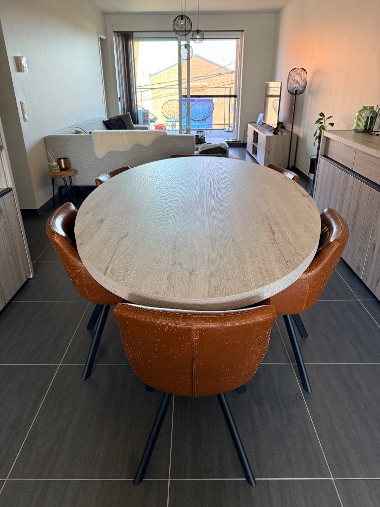 table à manger, Maison & Meubles, Tables | Tables à manger, Comme neuf, 100 à 150 cm, 200 cm ou plus, Ovale, Enlèvement