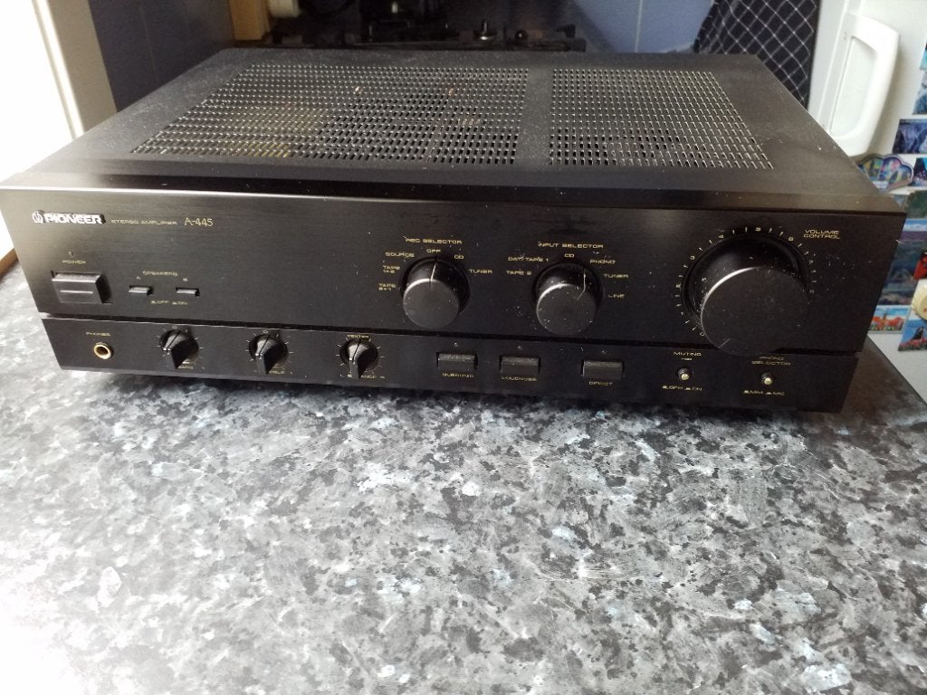 PIONEER A 445 , ZEER GOEDE ST ,2 X 60 W a 80 W bij 8 a 4 ohm, Audio, Tv en Foto, Versterkers en Ontvangers, Ophalen, Zo goed als nieuw