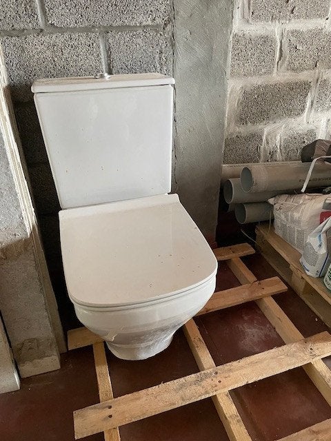 toiletten, Bricolage & Construction, Sanitaire, Enlèvement, Utilisé, Pierre, Toilettes
