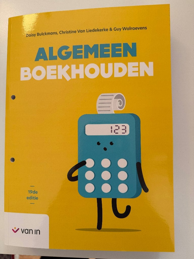 Algemeen boekhouden – 19de editie (2025) – VAN IN, Boeken, Ophalen of Verzenden, Zo goed als nieuw, Hoger Onderwijs, Daisy Bulckmans