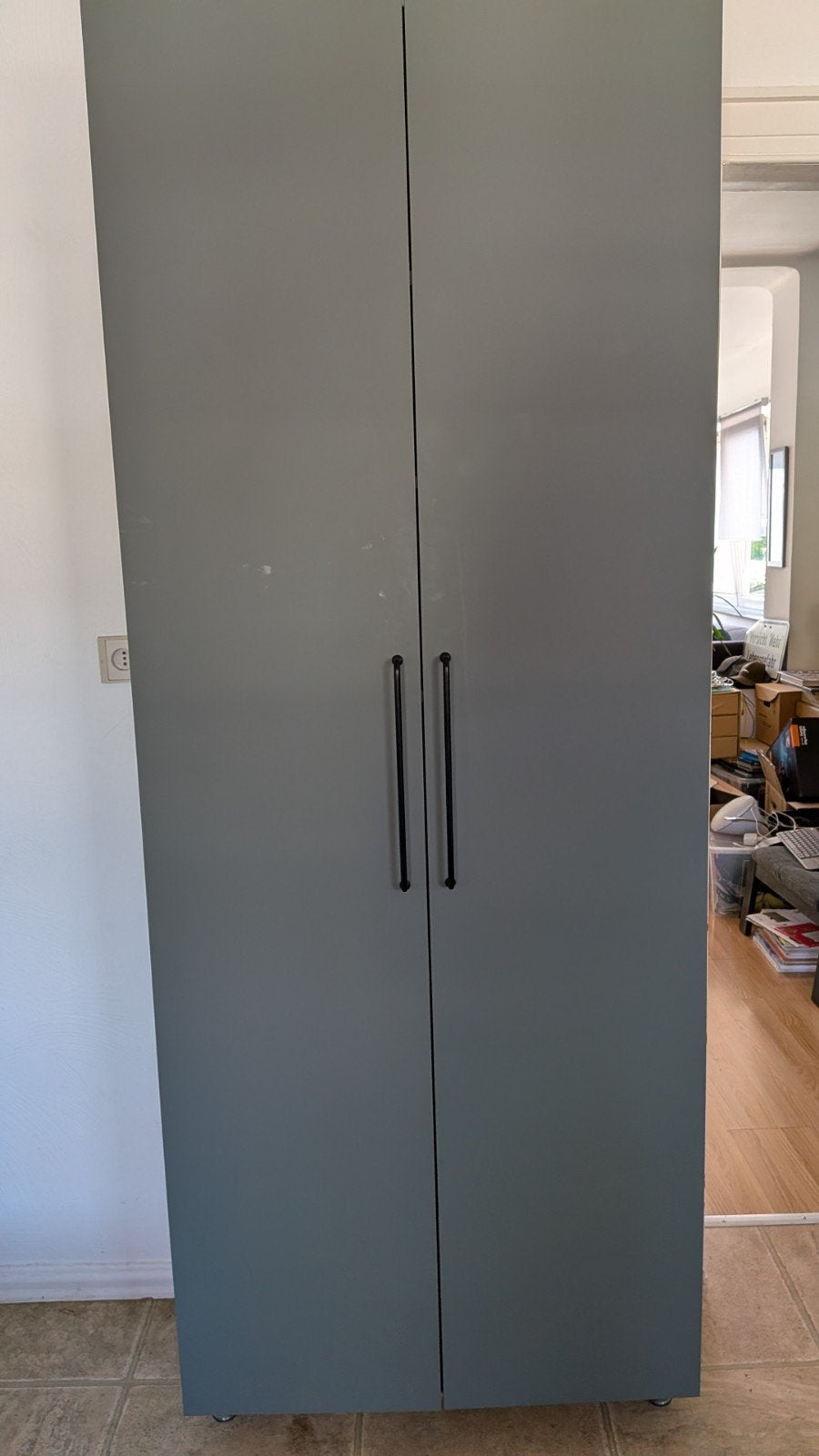 Ikea kast Pax 80x36x208, grijs wit, 25 à 50 cm, Avec porte(s), Enlèvement, Utilisé
