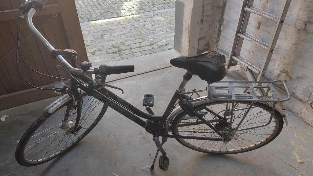 Damesfiets, Fietsen en Brommers, Fietsen | Dames | Damesfietsen, Gebruikt, Velgrem, 47 tot 50 cm, Versnellingen