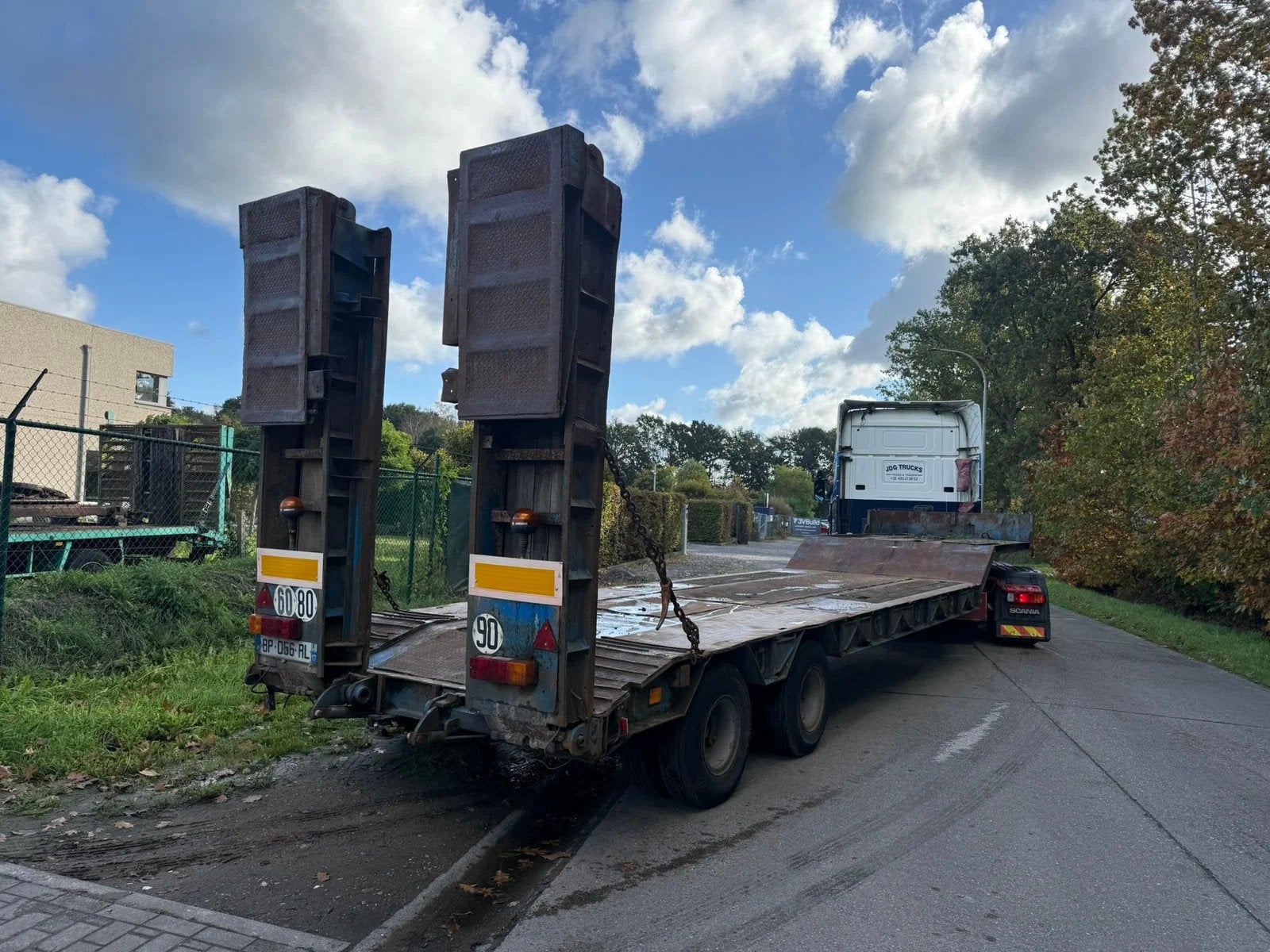 Kaiser low loader / STEEL suspension LAMES (bj 1976), Overige brandstoffen, Bedrijf, Aanhangers en Opleggers, Te koop