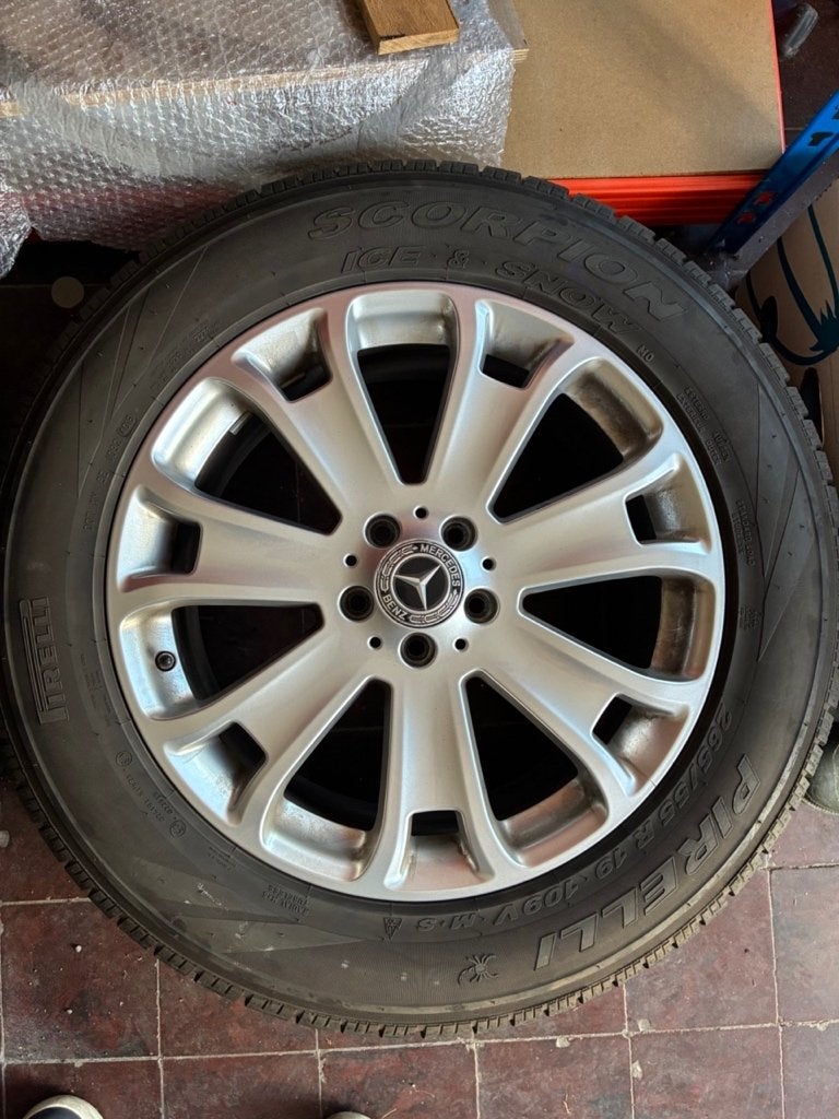 Winterbanden Mercedes GLE 19", Gebruikt, 265 mm, Banden en Velgen, Winterbanden