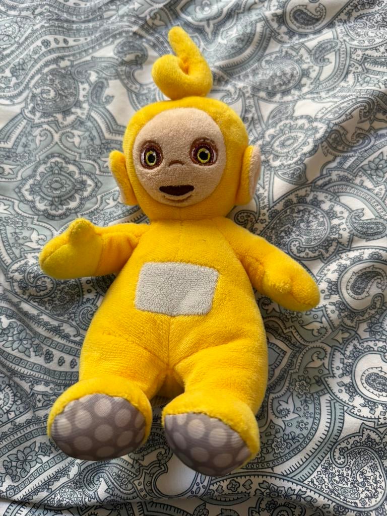 Peluche Teletubbies Laa-Laa jaune – bon état, Enlèvement, Comme neuf, Jaune