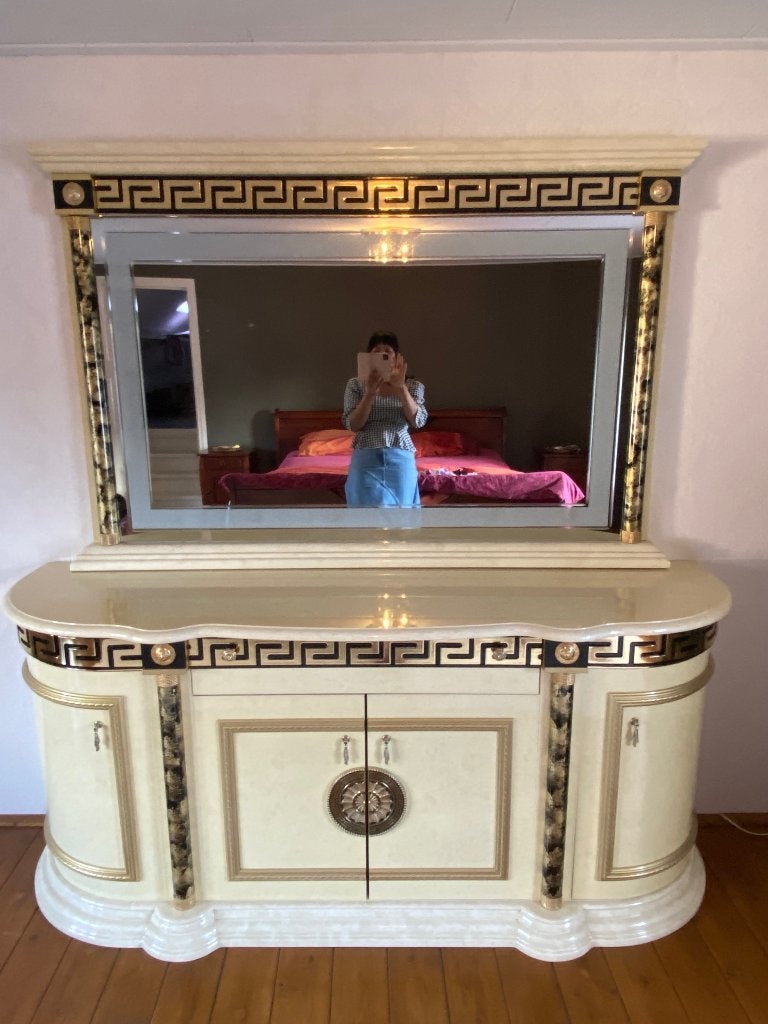 Versace dressoir+spiegel, Huis en Inrichting, Kasten | Dressoirs, Ophalen, Zo goed als nieuw