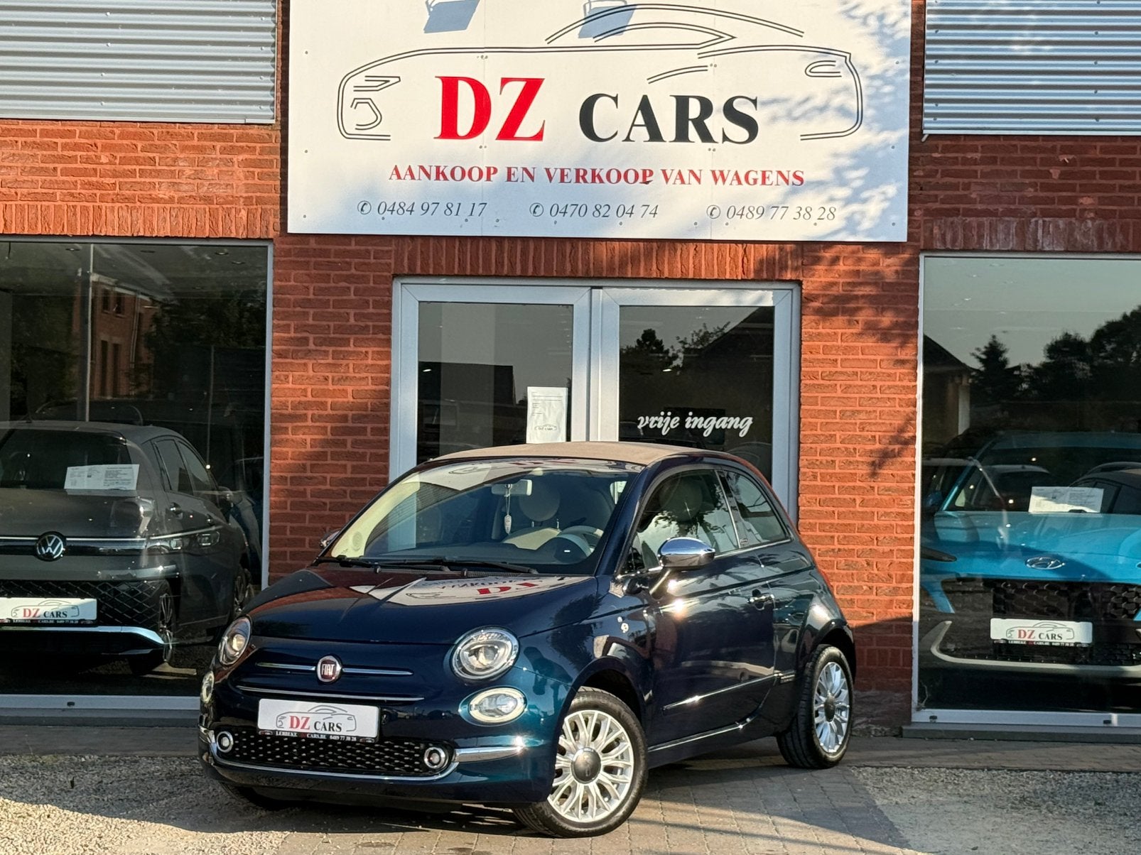 FIAT 500C 1.2I 69PK |NAVI | APPLE CARPLAY | AIRCO | LED |, Voorwielaandrijving, 4 zetels, Stof, 1097 kg