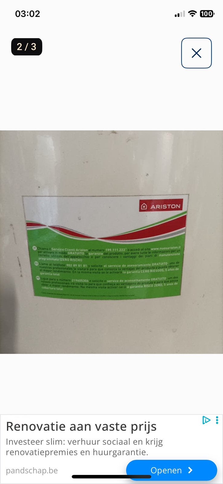 Warmtepompboiler, Enlèvement ou Envoi, Comme neuf
