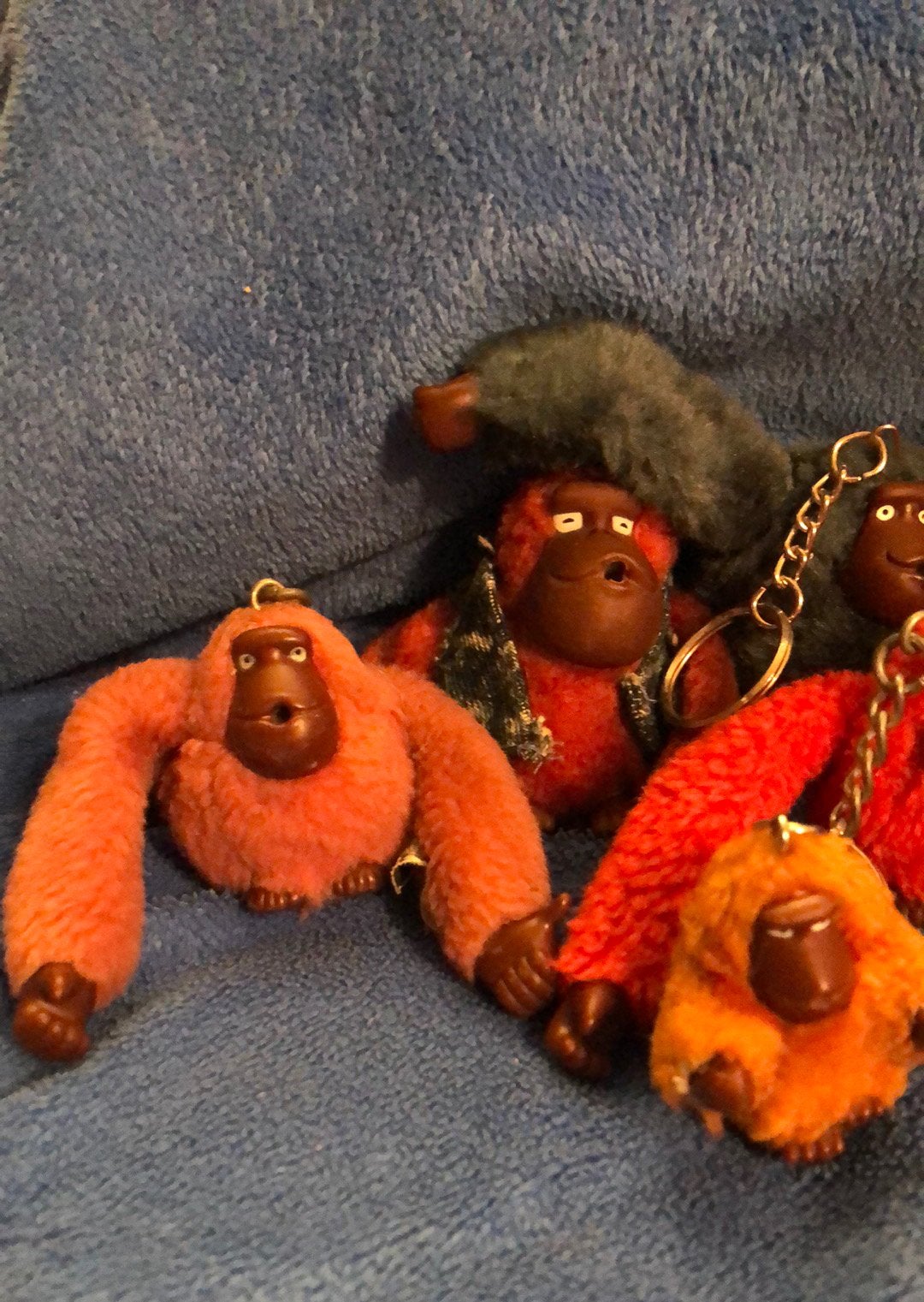 8 vintage sleutelhangers van Kipling, Gebruikt