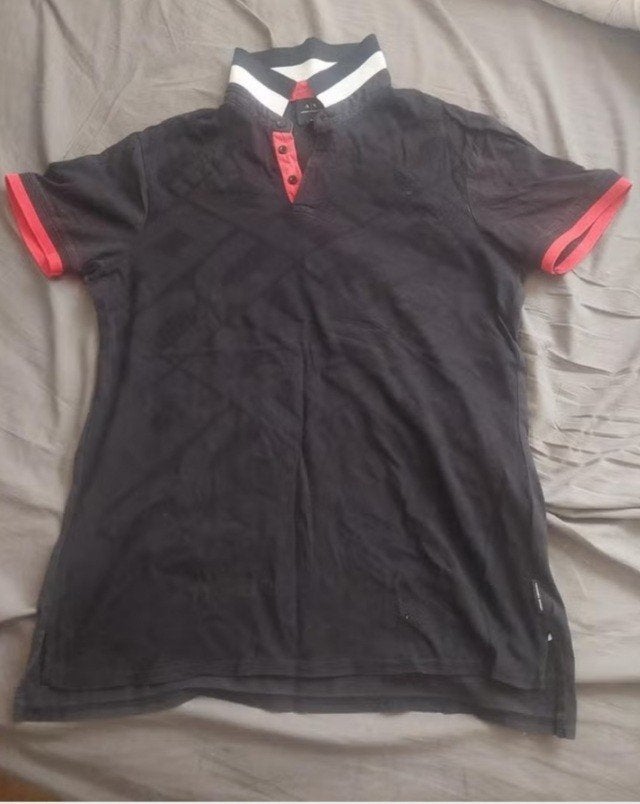 Stijlvolle en sportieve herenpolo van Armani Exchange, Kleding | Heren, Polo's, Maat 52/54 (L), Zwart, Gedragen, Ophalen