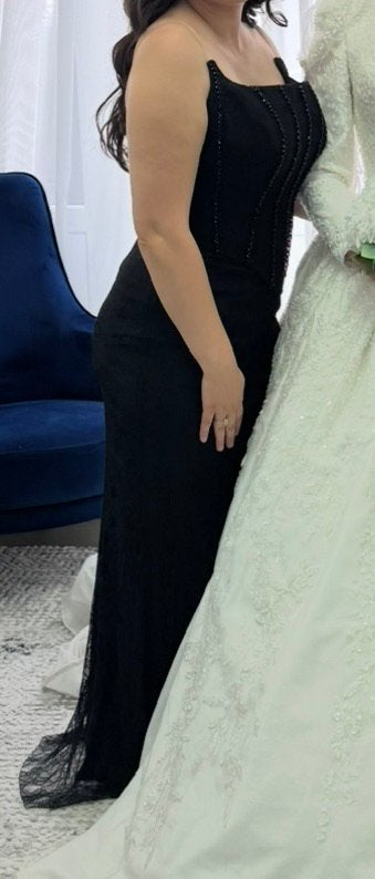 Robe de soirée, Enlèvement, Porté, Noir, Robe de demoiselle d'honneur