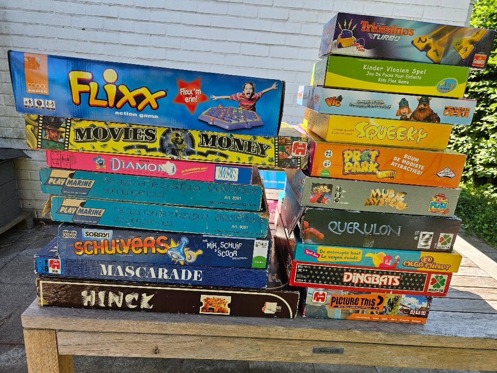 Groot lot (150)  gezelschapsspellen, Ophalen, Gebruikt