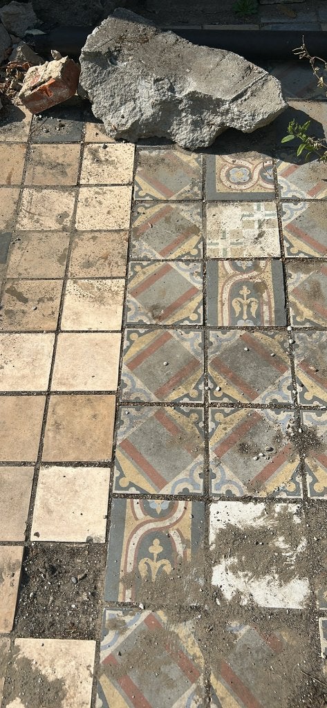 Vintage tegels, Ophalen, Gebruikt, 10 m² of meer, Overige typen