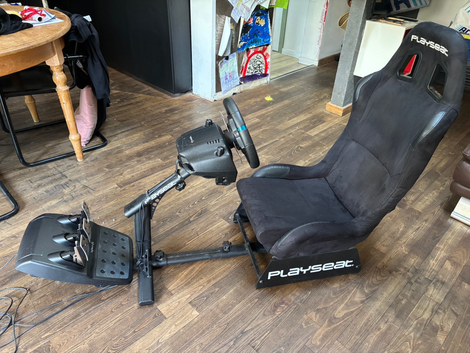 Playseat+logitec G29 Simrig, Games en Spelcomputers, Spelcomputers | Sony Consoles | Accessoires, Ophalen, Gebruikt, Stuur of Pedalen