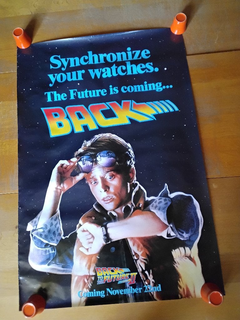 Retour vers le futur Affiche de cinema, Enlèvement ou Envoi, Comme neuf, Film, Affiche