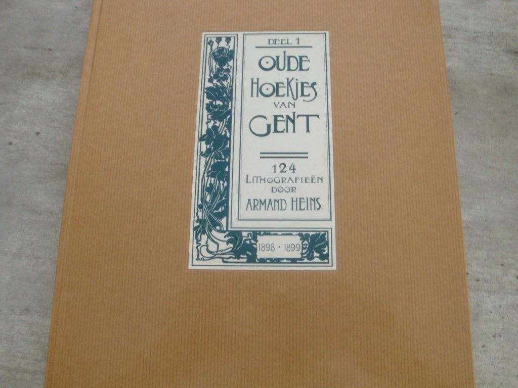OUDE HOEKJES VAN GENT 124 LITHOGRAFIEËN DOOR ARMAND HEINS, Enlèvement ou Envoi, Utilisé